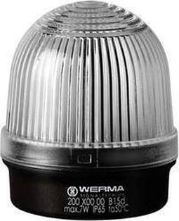 Werma Signaltechnik Signaallamp 200.400.00 200.400.00 Wit Continulicht 12 V/AC, 12 V/DC, 24 V/AC, 24 V/DC, 48 V/AC, 48