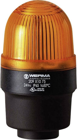 Werma Signaltechnik Signaallamp 209.320.68 209.320.68 Geel Flitslicht 230 V/AC