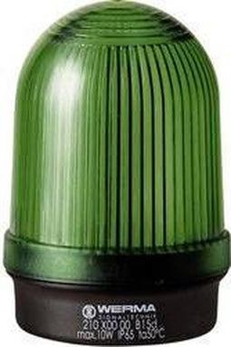 Werma Signaltechnik Signaallamp 210.200.00 210.200.00 Groen Continulicht 12 V/AC, 12 V/DC, 24 V/AC, 24 V/DC, 48 V/AC, 4