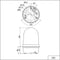 Werma Signaltechnik Zwaailicht LED 280.320.68 280.320.68 Geel Continulicht 230 V/AC