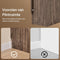 SoBuy FBT111-SN - Nachtkastje - 20 x 35 x 60 cm - Donkerbruin