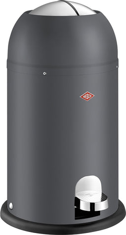 Wesco Kickmaster Junior Prullenbak - Pedaalemmer Wesco - 12 Liter - Matgrafiet