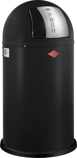 Wesco Pushboy Prullenbak - Afvalbak Wesco - 50 Liter - Matzwart