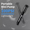 West Biking Minipomp - 7 Bar - compacte pomp - fiets pomp - ballen pomp - Presta/Schrader/Dunlop ventiel - inclusief naaldventiel - Zwart