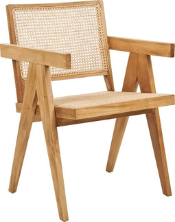 WESTBROOK - Eetkamerstoel - Lichtbruin - Mahoniehout