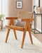 WESTBROOK - Eetkamerstoel - Lichtbruin - Mahoniehout