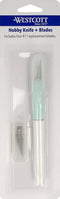 Westcott hobbymes - met beschermdop en 4 reserve mesjes in beschermhoes - AC-17863