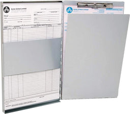 Westcott klembord - met opbergvak - Aluminium - A4 - open zijkant - AC-E17004