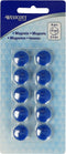 Westcott magneten - Ø 15x8mm - blauw - 10 stuks - AC-E10804