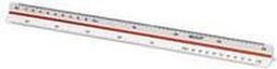 Westcott schaalstok - 30cm - schaal 1:500/1000/1250/1500/2000/2500 - AC-E10160