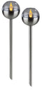 Westfalia 2in1 Solar Flicker Lights, amber, set van 2