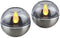 Westfalia 2in1 Solar Flicker Lights, amber, set van 2