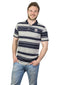 Westfalia Poloshirt met knoopsluiting marineblauw gestreept maat L