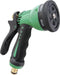 Westfalia Wasserwelten Tuin handdouche, aluminium, 6-voudig, MS plug, groen