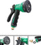Westfalia Wasserwelten Tuin handdouche, aluminium, 6-voudig, MS plug, groen