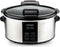 Westinghouse Slowcooker - Uitneembare Keramische Pan - 6 Liter - RVS - Warmhoudfunctie - Met Timer - Zwart