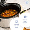Westinghouse Slowcooker - Uitneembare Keramische Pan - 6 Liter - RVS - Warmhoudfunctie - Met Timer - Zwart