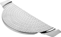 Westmark Afgiethulp met handgrepen, roestvrij staal, voor potten tot Ø 26 cm, zilver, 16392260