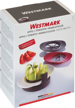 Westmark appel-; tomaat- en mangosnijder uit rvs en kunststof 18.3x13.3x8cm