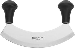 Westmark Wiegemes/kruiden- en pizzasnijder, met 1 mes, lengte: 17 cm, roestvrij staal/kunststof, zilver/zwart, 12932270