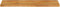 vidaXL - Tafelblad - met - natuurlijke - rand - 110x30x2,5 - cm - massief - mangohout