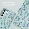 iMoshion Hoesje Geschikt voor Samsung Galaxy S22 Hoesje Met Pasjeshouder - iMoshion Design Bookcase smartphone - Blauw / Blue Flowers