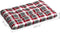 vidaXL - Palletkussens - 5 - st - ruitpatroon - stof - rood