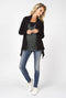 Noppies Vest Lise - Zwangerschapsvest - Katoenblend met stretch - Black - M