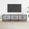 vidaXL - Tv-meubel - 150x35x41 - cm - bewerkt - hout - metaal - grijs - sonoma - eiken