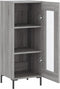 vidaXL - Dressoir - 34,5x34x90 - cm - bewerkt - hout - grijs - sonoma - eikenkleurig