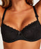 Hunkemöller Maya - Voorgevormde BH - Beugel met kant - Zwart - Maat E90