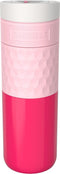 Kambukka Etna Grip - Thermosbeker 500 ml - Dubbelwandig RVS - 3-in-1 deksel - Lekvrij - Diva Pink