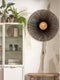 GOOD&MOJO Wandlamp Kalimantan - Bamboe/Zwart - Ø87cm - Binnen Modern