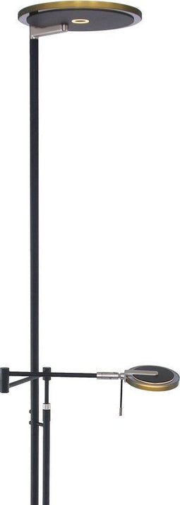 Turound LED 2663ZW - Vloerlamp - Uplighter en leeslamp - Zwart