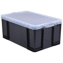 Really Useful Box - Box opbergdoos 64 liter, transparant gerookt