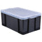Really Useful Box - Box opbergdoos 64 liter, transparant gerookt