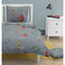 ROUPILLON Vintage Toys dekbedset - 2 stuks - 140 x 200 - 100% Katoen - Donkergrijs