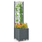 Coast Verhoogde Tuinbak - PP - Klimrek - Zelfbewatering - Verticale Schutting - 40x40x135 cm -
