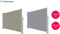 Windscherm - Uittrekbaar 300 x 140/180 cm - Bescherming tegen wind en privacy - Beige