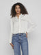 VILA VIELLETTE - Blouse - Hoge hals - Lange mouwen - Maat 36