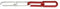 Topgear Kunststof signaalketting - 6 mm dik - 25 meter - rood/wit