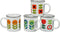 CABANAZ - mok, retro, keramiek, TEA/COFFEE LOLA, set/4 degins, 250 ml