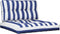 vidaXL - Palletkussens - 2 - st - stof - gestreept - wit - en - blauw