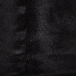 NASQU - Leer vloerkleed - Zwart - 3-4 m² - Koeienhuid leer