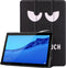 iMoshion Tablet Hoes Geschikt voor Huawei MediaPad T5 10.1 inch - iMoshion Design Trifold Bookcase - Zwart / Meerkleurig /Don't touch