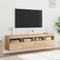 vidaXL - Tv-wandmeubels - met - LED - 2 - st - 80x30x40 - cm - sonoma - eikenkleurig