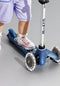 Micro Mini Micro step Deluxe Galaxy Glitter LED | step / scooter in de kleur blauw voor kinderen van 2 tot 6 jaar | max 50 kg