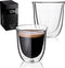 Dubbelwandige theeglazen koffieglazen - Cappuccino glazen - Warme en koude dranken koffietassen dubbelwandig - 250 ML - Set van 2 - VDN