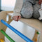KateHaa Houten Activiteiten Kubus met Ladder Regenboog - Klimrek - Houten Montessori Speelgoed