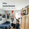 Mini Basketbal Set - Inclusief Bal & Pomp - Indoor - 46x30 cm - Rood Wit Zwart